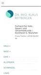 Mobile Screenshot of dr-reitberger-hno.de